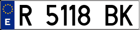 Trailer License Plate